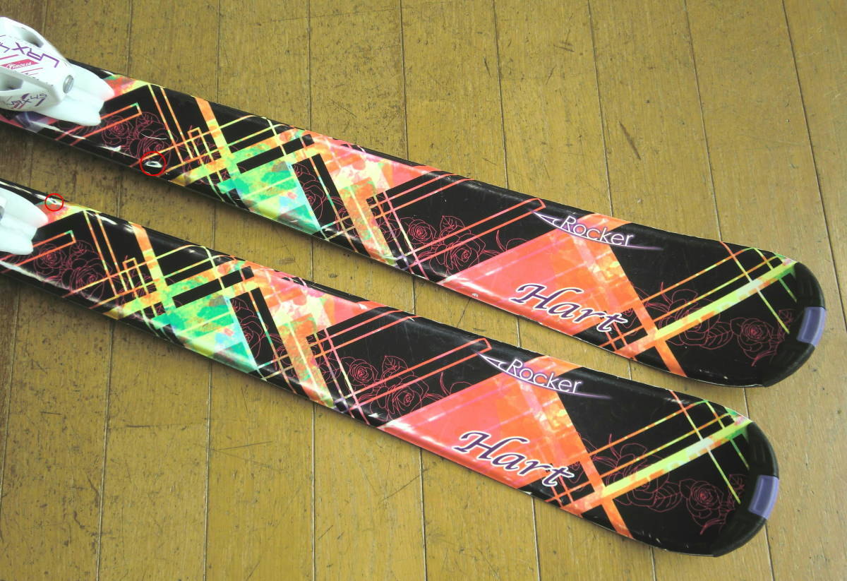 ## free shipping # prompt decision # Heart /Hart# Junior for carving skis 4 point set # board 140/ shoes 24#WAX settled ##