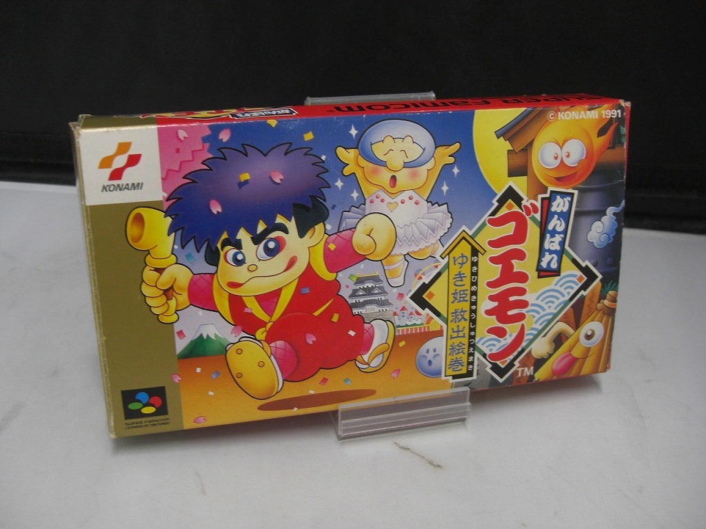 【欠品有り】 コナミ KONAMI スーパーファミコンソフト 『がんばれゴエモン ゆき姫脱出絵巻』 SHVC-GG_画像1