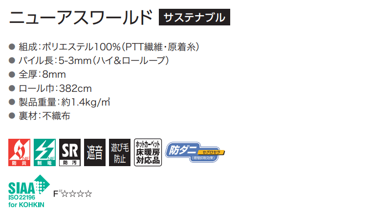 カーペット 激安 通販 アスワン ラグ マット(横200×縦300cm)テープ加工品 NWR-05_画像3