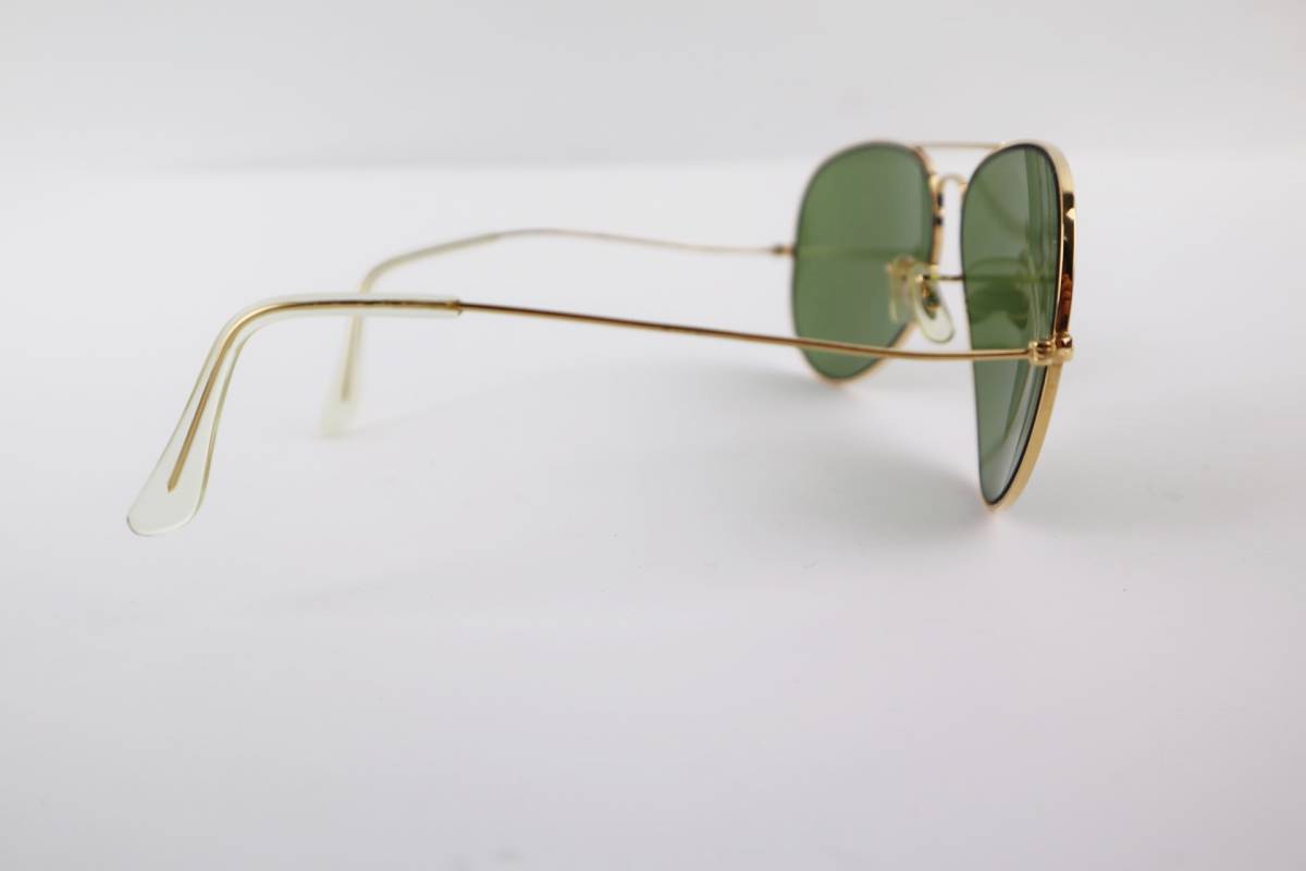 B&L Ray-Ban ボシュロム　レイバン サングラス 62□14 ゴールド系 ティアドロップ　USA製 ケース付き_画像10