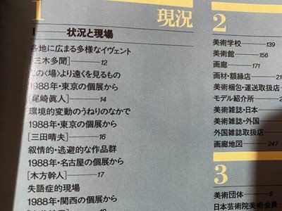 ｃ◆**　美術手帖　1989年1月号増刊　年鑑´89　BT　1988年の美術界は　美術　アート　雑誌 当時物　昭和　/　N45_画像2