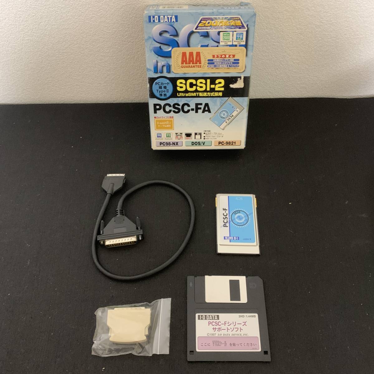 K484　IODATA　PCカード　SCSI-2　インターフェイス　PCSC-FA　動作未確認_画像1