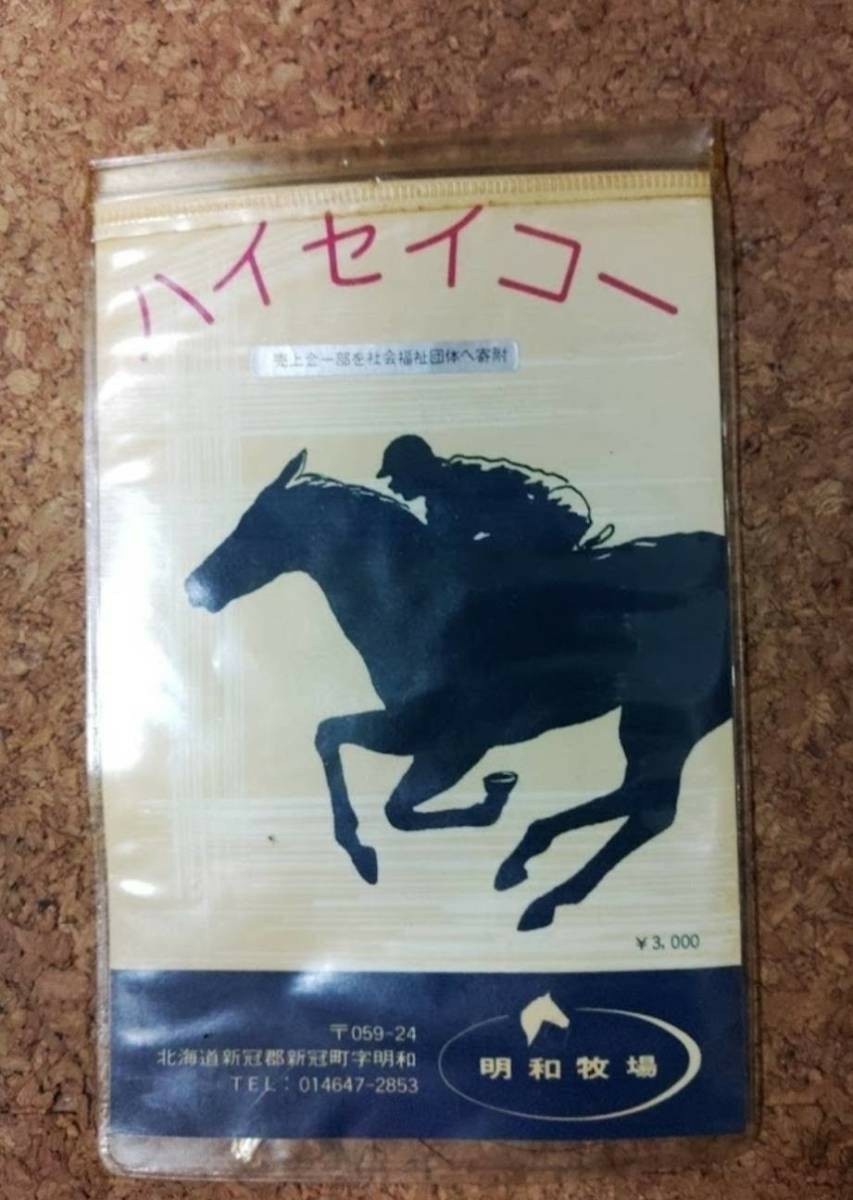 ハイセイコー　一本 たてがみ 非売品　チャリティー ウマ娘 風水 御守り 競馬 当選品　鬣　御利益　幸運　交通安全_画像1