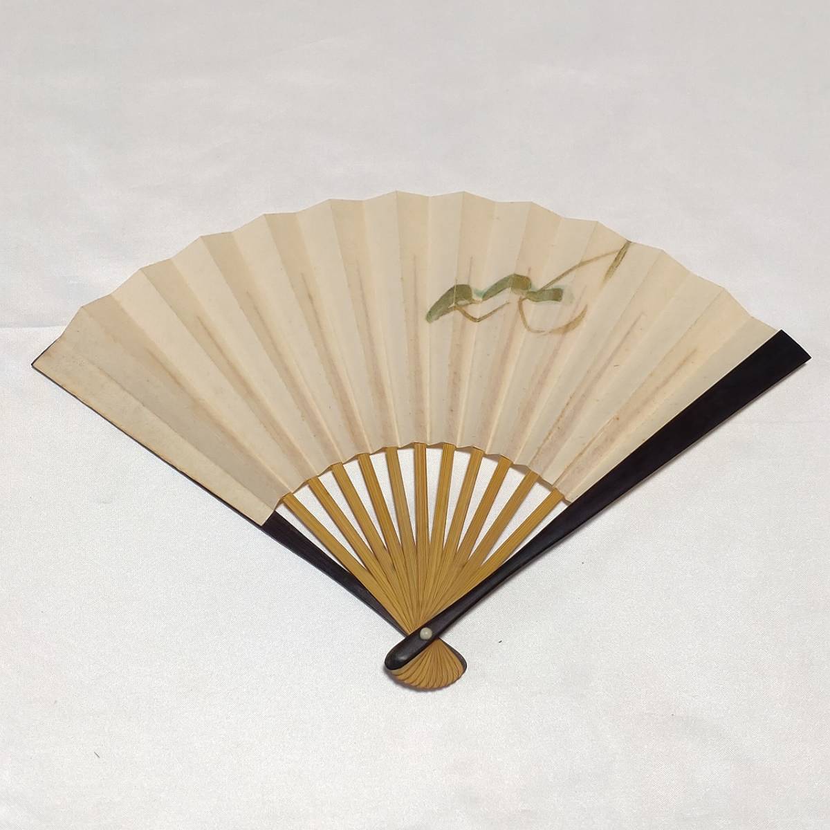  fan paper fan bamboo. pattern total length approximately 16.7cm... sense ... tea utensils kimono small articles [4157]