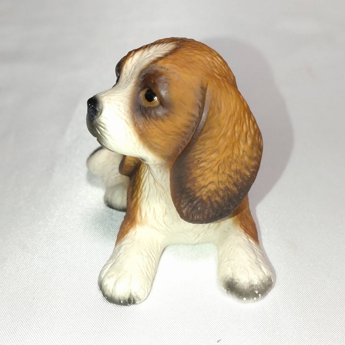 イヌの置物 陶器 洋風 犬 いぬ 小型 小物 飾り 約W7.5×D4.2×H5.3cm 【4179】_画像4