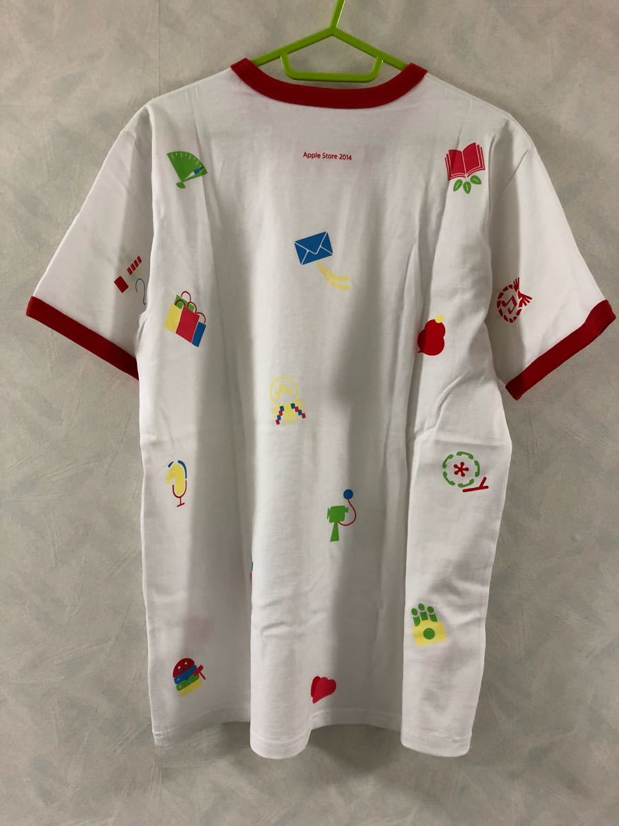 Apple Store 2014 T-shirt free size total pattern Apple 