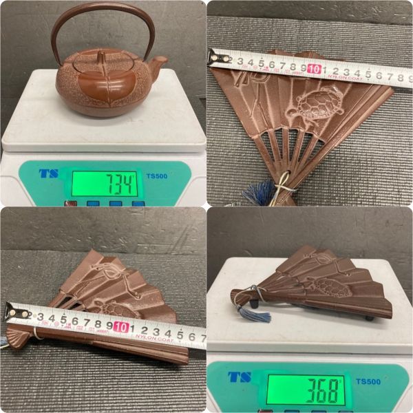 M　鉄瓶　急須　敷物　南部鉄器　茶器　鉄器　工芸品　1s-01_画像10