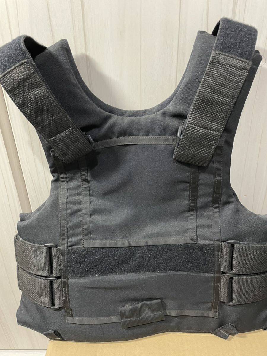 実物 SURVIVAL INC ボディアーマー LEVEL IIIA BODY ARMOR VEST ブラック SEALs ODA PJ DELTA FBI 防弾プレート入り rare_画像2