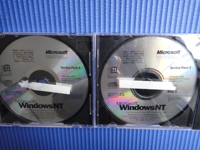 Microsoft Windows NT 4.0 Disc1/Disc2/Service Pack5【 комплект   товар 】②