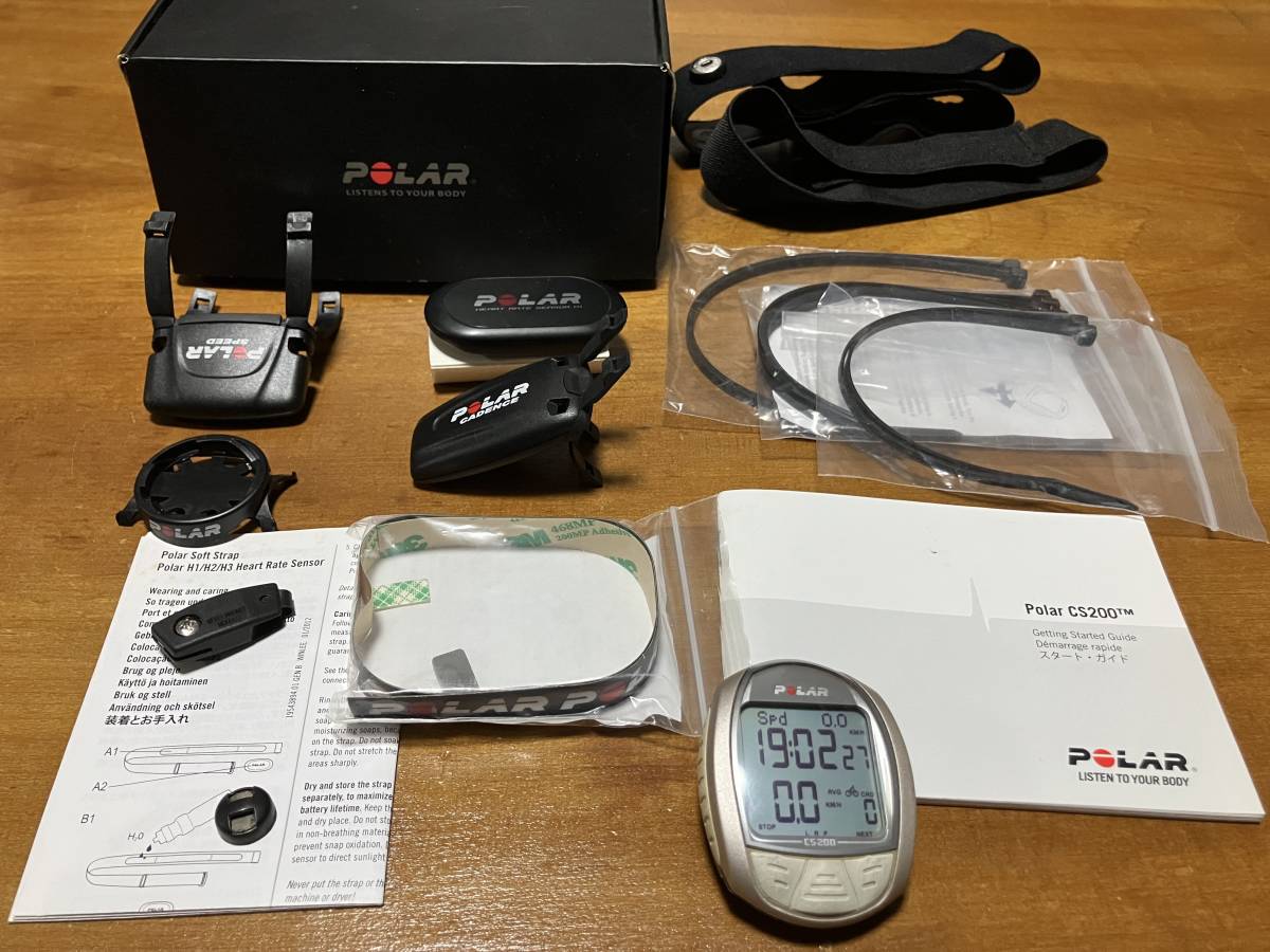 POLAR ポラール　ハートレートモニター　サイクルコンピュータ　ケイデンス　スピード　CS200cad N 中古品_画像3