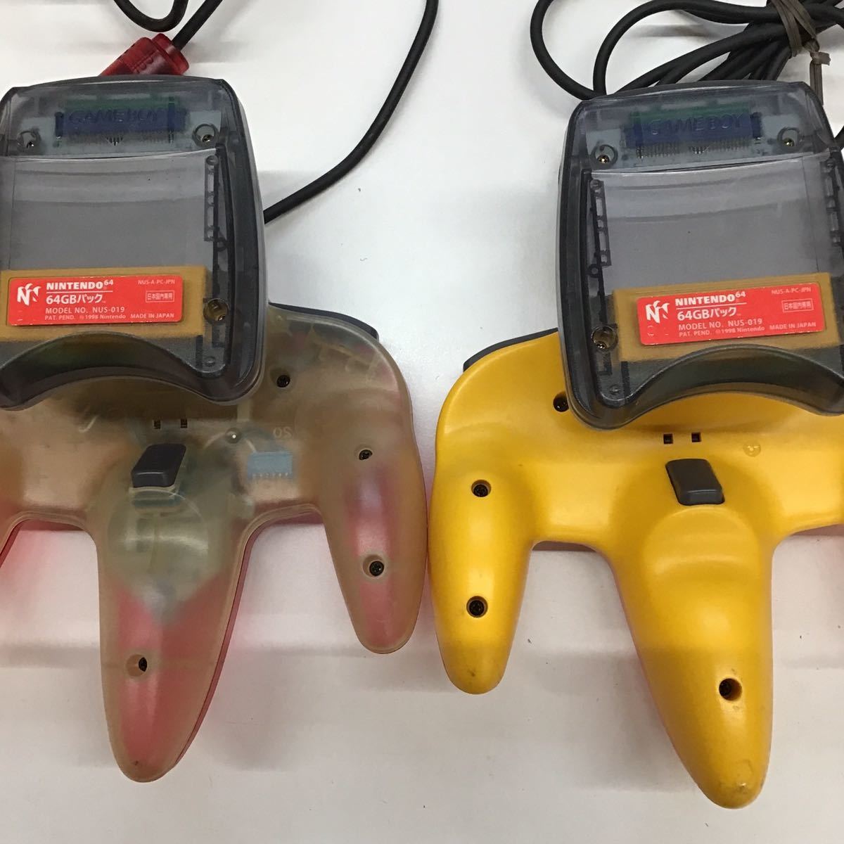 ピカチュウNintendo64 オレンジ×イエロー コントローラー ピカチュウバージョン ポケモン ポケモンスタジアム金銀ソフト 【ジャンク】_画像6