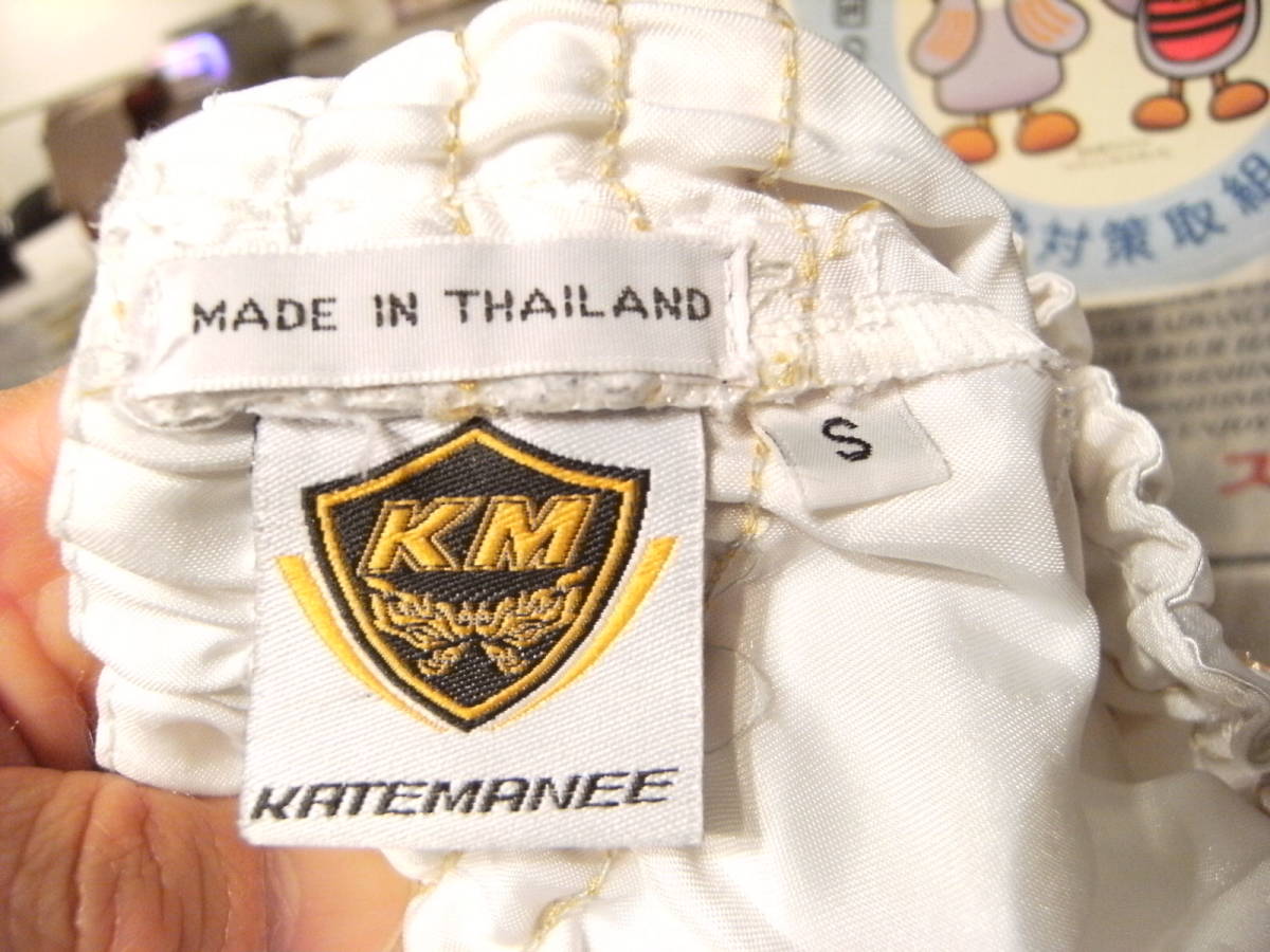 MADE IN THAILAND KATEMANEE タイ製品★東南アジア 格闘技 ムエタイ パンツ ボクシング キックボクシング ショートパンツ 短パン_画像3