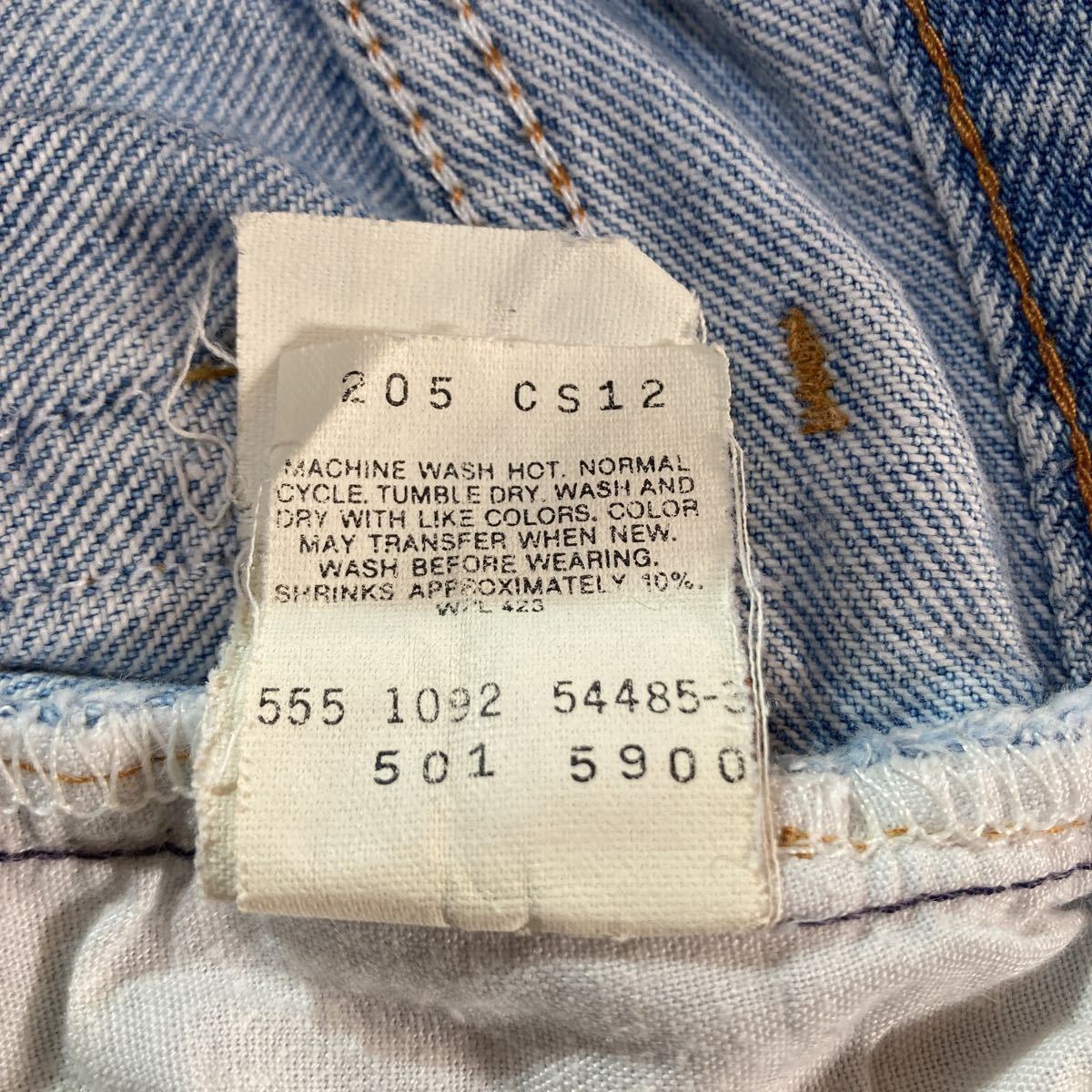 状態良好☆90s USA製 Levis 501 W35L36 ビンテージ リーバイス 501 92年製 555 米国製 80s_画像10