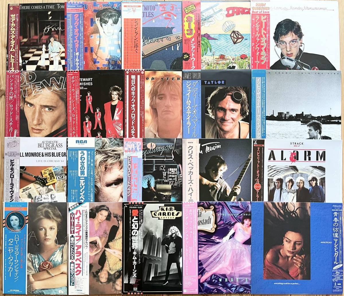 LP All帯付 HardRock レコード 68枚 / Rolling Stones,Michael Schenker,Motley Crue,Eric Clapton,10cc,EL&P,Fleetwood Mac,Tom cat他obi_画像2