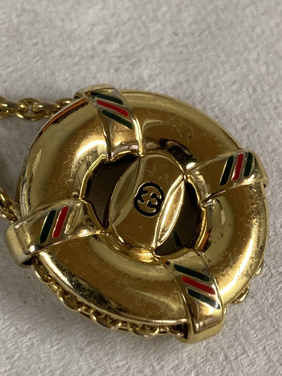 １円スタート！GUCCI・グッチ　オールドグッチ　キーホルダー　ゴールド　GG ヴィンテージ　イタリア製_画像5