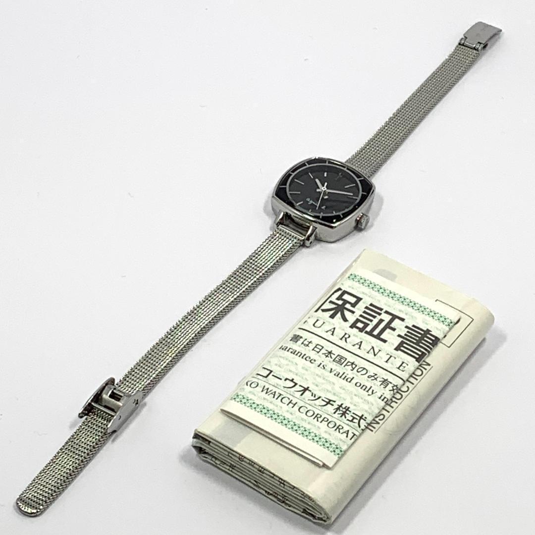 163 agnes b アニエスベー レディース 腕時計 デイト クオーツ式 新品電池交換済 人気 希少 ★ケース、ギャランティカード付きの画像9