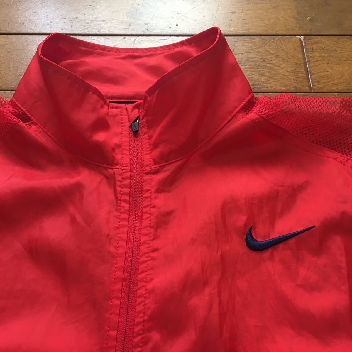 ★【 NIKE 】★ ナイロンメッシュ フルジップベスト★サイズL★O744の画像2