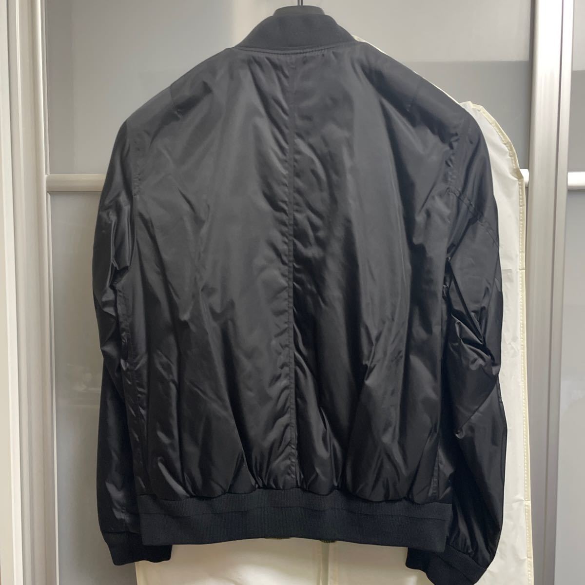 unused COACH Coach reversible nylon jacket MA-1 type men's US size M( Japan size L) black 