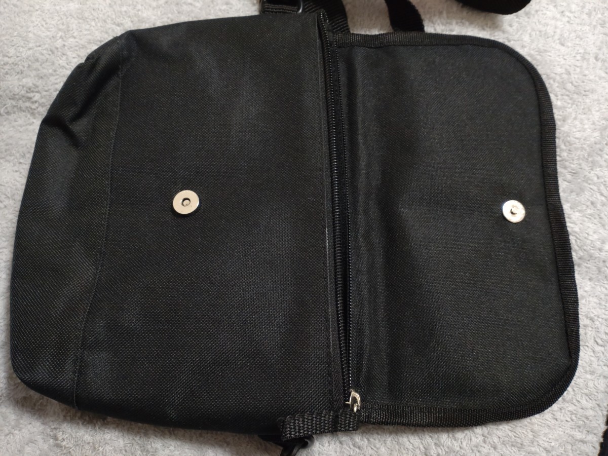  beautiful goods * shoulder bag *MARVEL* messenger bag black * bag *ma- bell * magazine appendix 