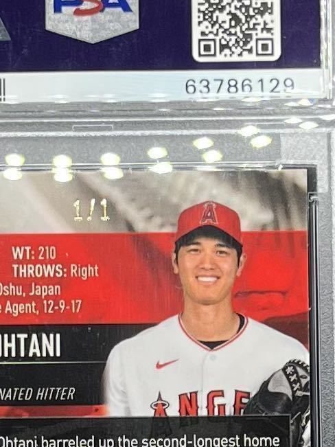 1枚限定 1/1 Superfractor 2021 Topps Stadium Club Chrome #37 Shohei Ohtani 1991 Design Variation 大谷翔平 WBC MVP PSA9 スパフラ_画像3