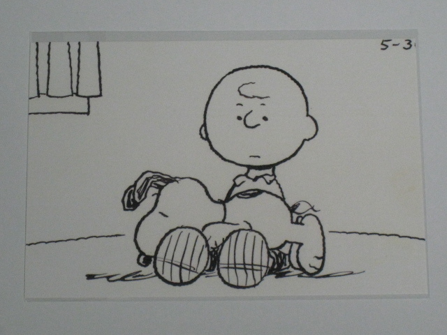 スヌーピーミュージアム SNOOPY MUSEUM TOKYO 原画ポストカード 525 PEANUTS チャーリーブラウン Charlie Brown スヌーピー_画像1