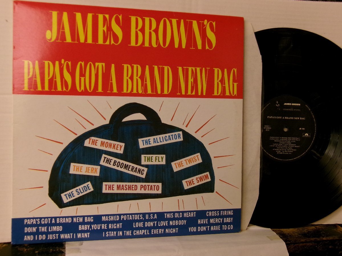 ▲LP JAMES BROWN ジェームス・ブラウン / PAPA'S GOT A BRAND NEW BAG パパのニューバッグ カナダ再発盤 POLYDOR JB 106 ◇r60115_画像1