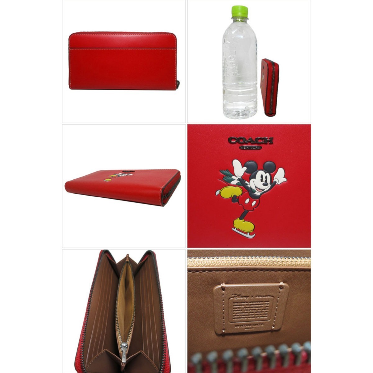 コーチ 長財布 COACH X DISNEY アイス スケート ミッキーマウス CM210 QBW9S(レッド系×マルチカラー)コラボ商品 アウトレット レディース_画像2