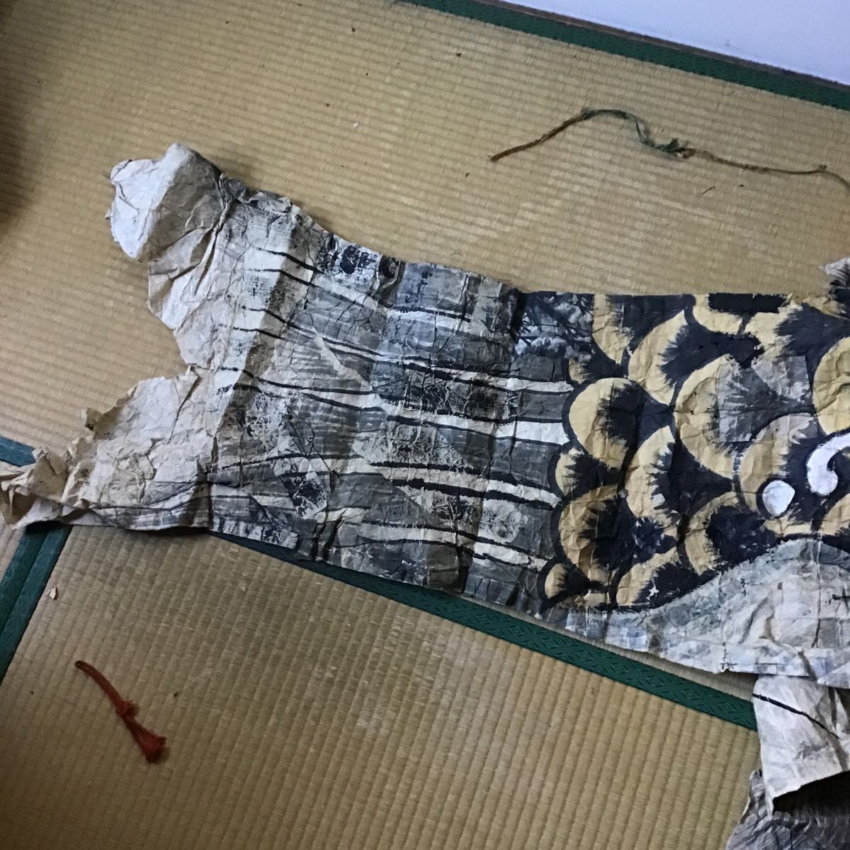 和紙製 金太郎 鯉のぼり 鯉幟 古作 320cm 真鯉 滋賀県 近江地方 和紙製 金太郎 鯉のぼり 鯉幟 古作 320cm 真鯉 滋賀県 近江地方