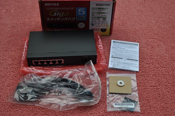 ■BUFFALO/バッファロー■スイッチングハブ■5ポートモデル■LSW3-GT-5NS/BK■未使用/現状渡し品■の画像2