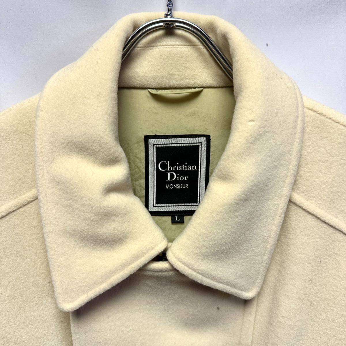超希少◇Christian Dior クリスチャンディオール ウールジャケット ブルゾン メンズ L ユニセックス_画像4