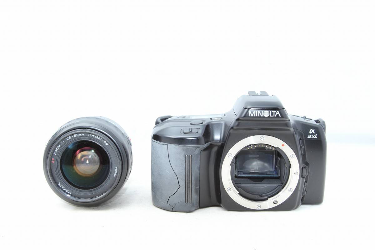 動作好調☆MINOLTA フィルムカメラ α3xi レンズセット AF ZOOM Xi 28-80mm 1:4-5.6 _画像3