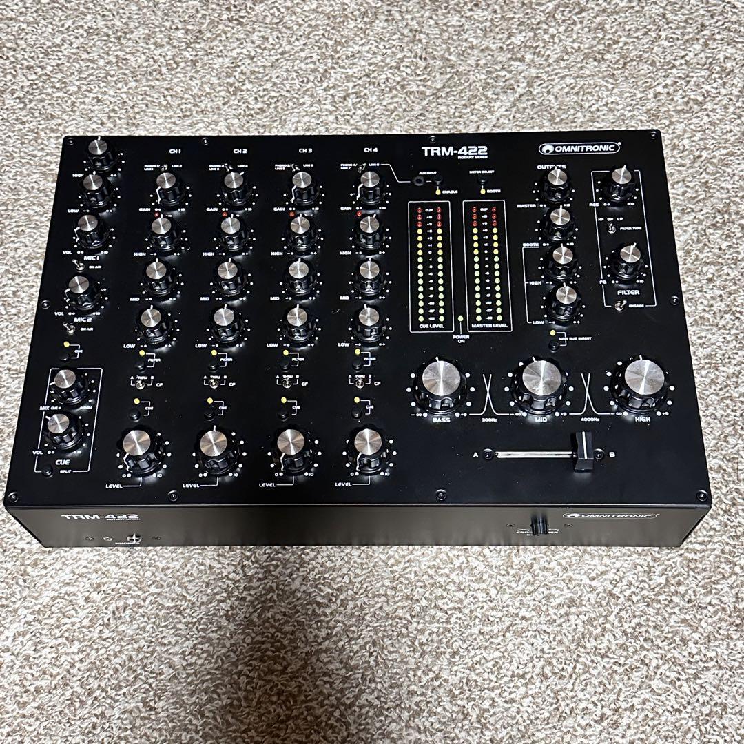  domestic hard-to-find!Omnitronic TRM-422 4CH rotary mixer 