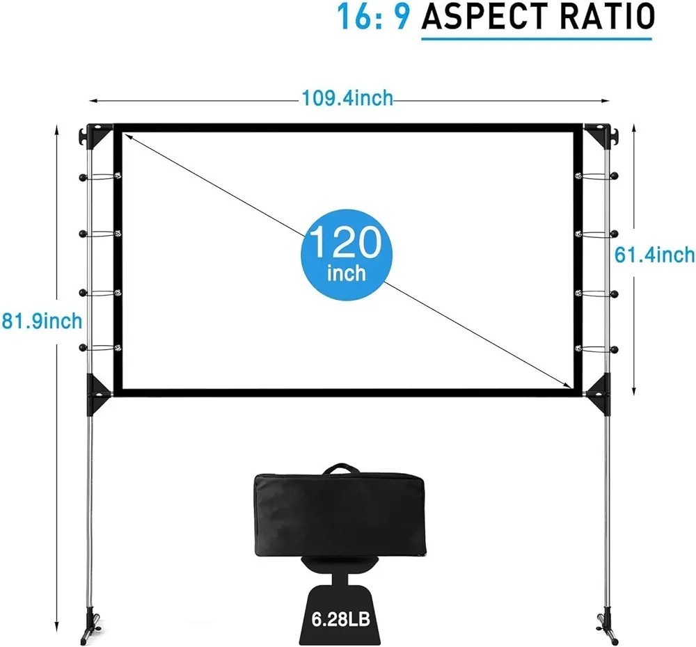  экран 120 дюймовый 16:9 проектор экран подставка имеется независимый тип экран projector screen экран (120 дюймовый )