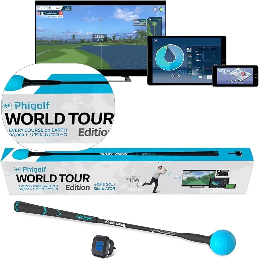 2023 日本公式】 ゴルフ練習 器具 スイング練習器 家庭用ゴルフシュミレーター (Phigolf2 / WTE