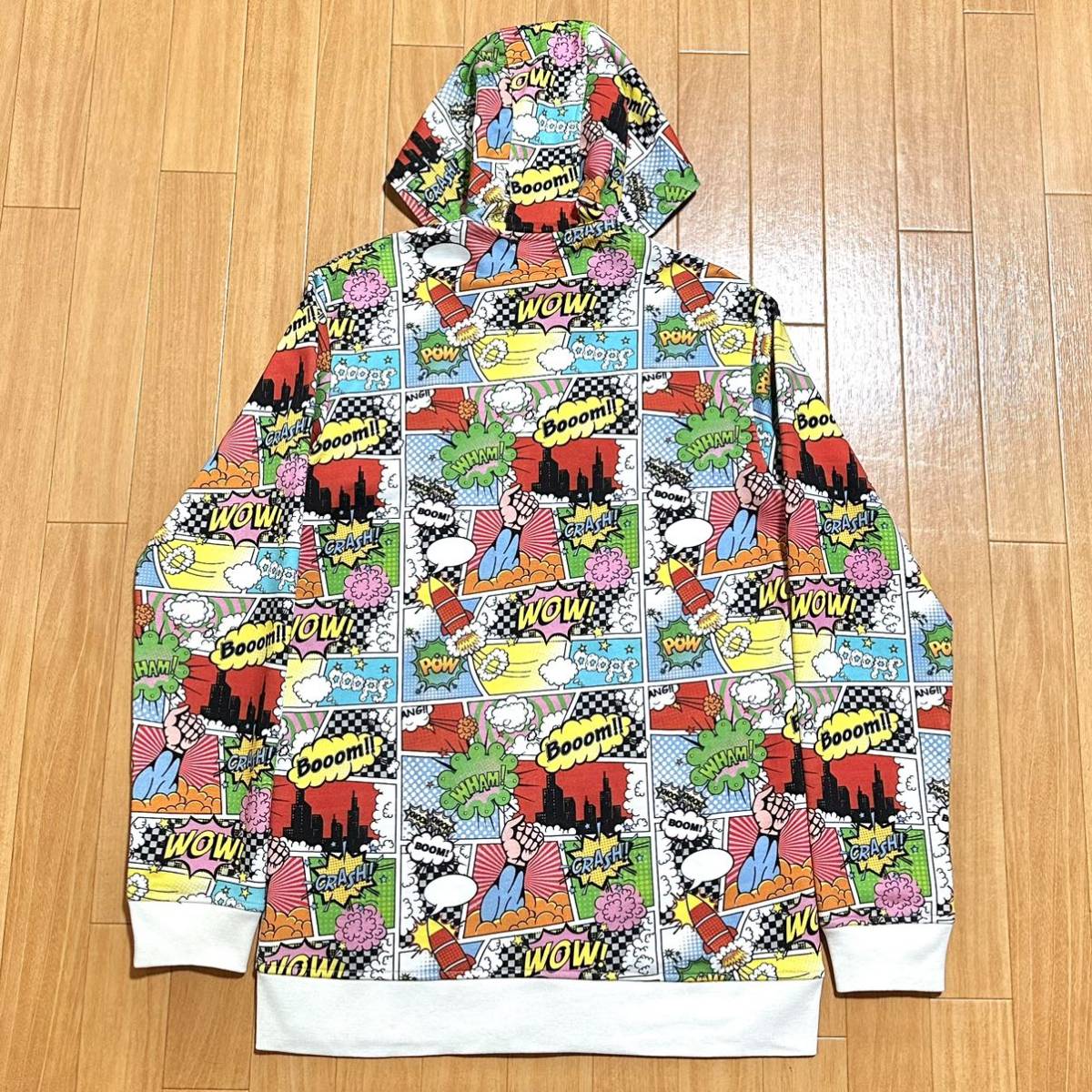  Comme des Garcons shirt 19aw total pattern hood Parker American Comics switch patchwork comme des garcons 2019aw sweat Zip Parker 