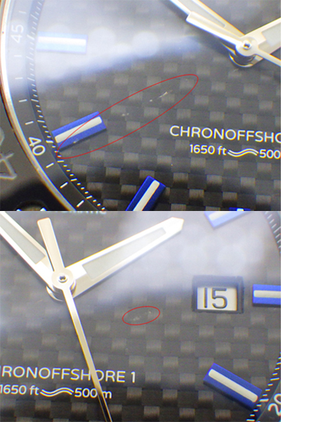 EDOX エドックス 80099 クロノオフショア1 500M デイト 黒文字盤 AT/自動巻 箱付 腕時計 稼働品の画像6