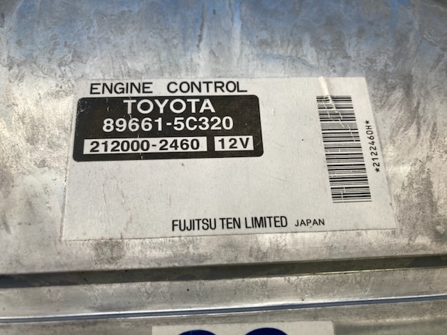 エンジン コンピューター ポルテ NNP10 トヨタ 純正 2NZ-FE AT FF 89661-5C320 212000-2460 ECU_画像2