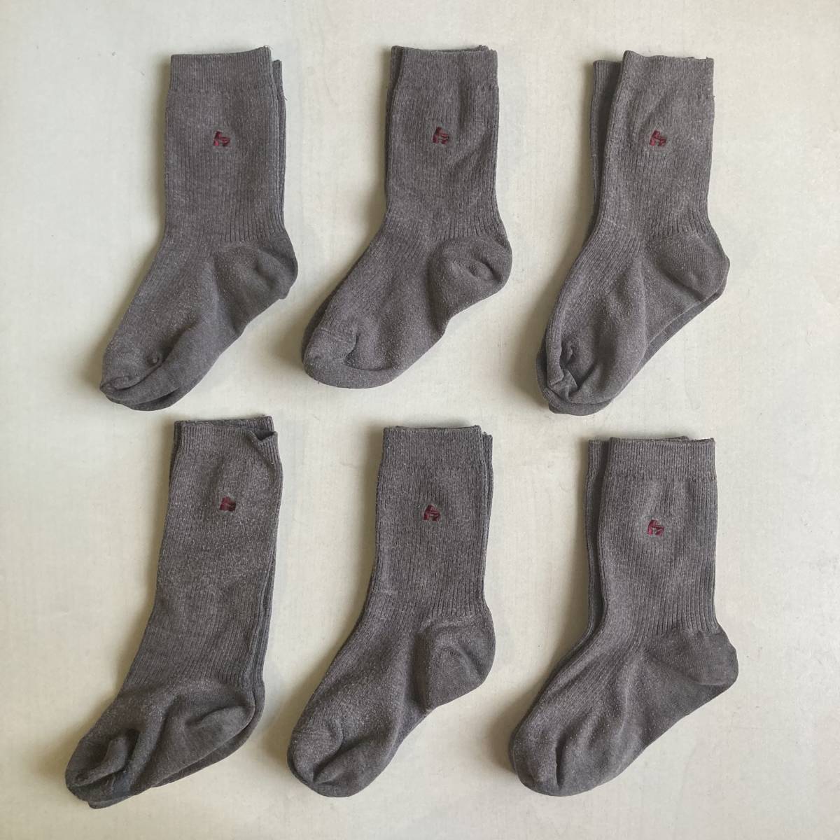 はつしば学園小学校 指定ソックス 6足 USED 靴下 HATSUSHIBA GAKUEN PRIMARY SCHOOL SOCKS スクールソックス_画像2