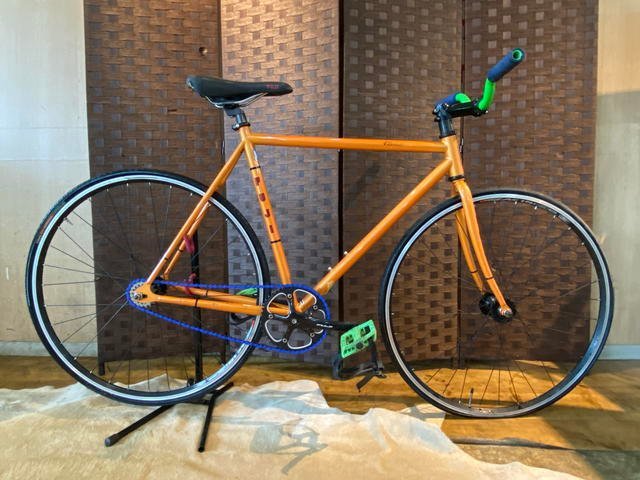 ■ FUJI CLASSIC フジ クラシック クラッシック クロモリ オレンジ ピストバイク 自転車 札幌発 ★の画像1