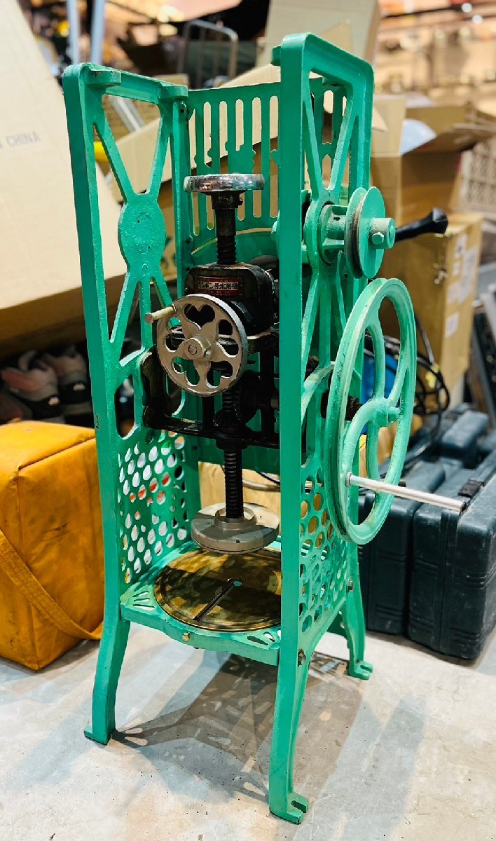 ☆ 昭和レトロ 光陽機械製 業務用氷削機 ペンギン号氷削機 手動 ☆ 昭和レトロ 光陽機械製 業務用氷削機 ペンギン号氷削機 手動