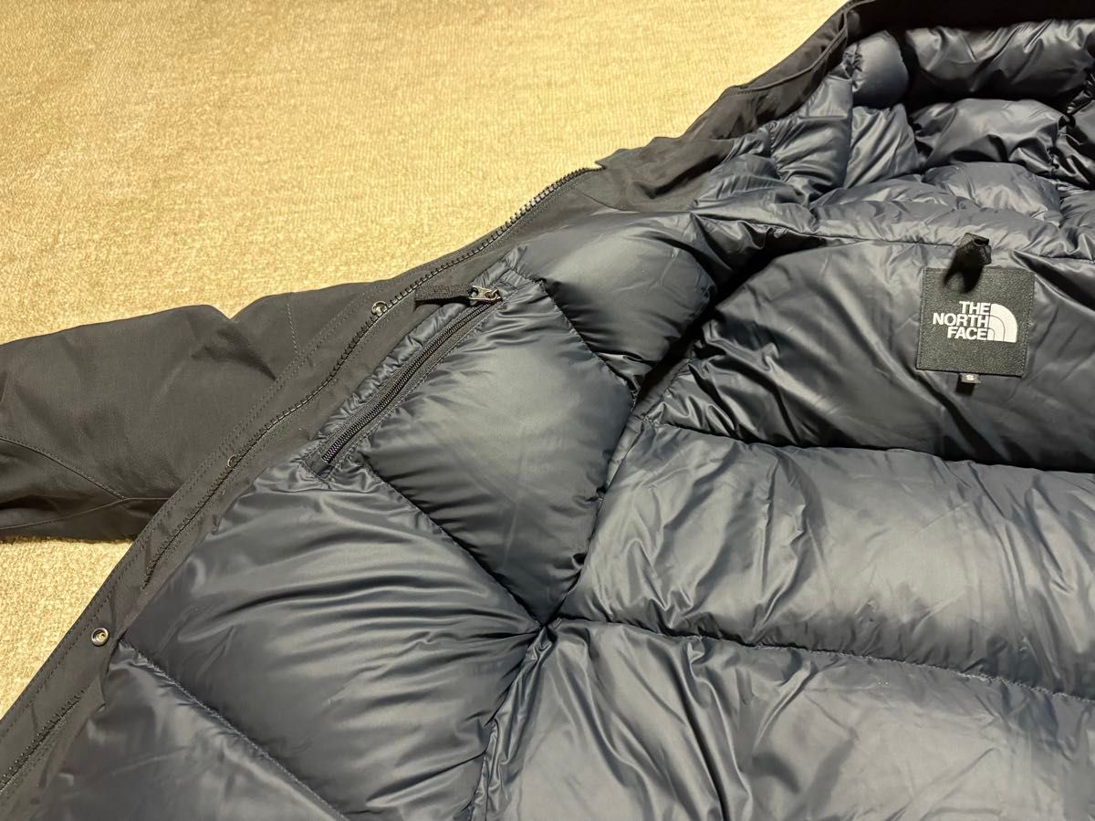 極美　正規品 ノースフェイス NDW92237 ゴアテックス Mountain Down Coat フード付 ブラック S