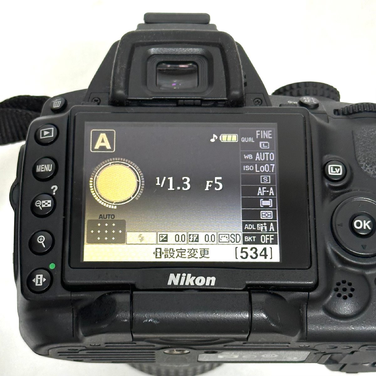 【同梱不可】ニコン D5000ボディ AF-S NIKKOR 55-200mm 1：4-5.6G/18-55mm 1：3.5-5.6G デジタル一眼レフカメラ_画像5