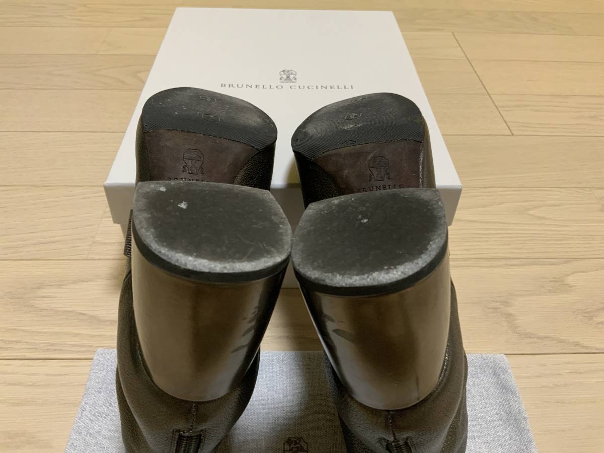 中古ショットブーツ・BRUNELLO CUCINELLI・38_画像6