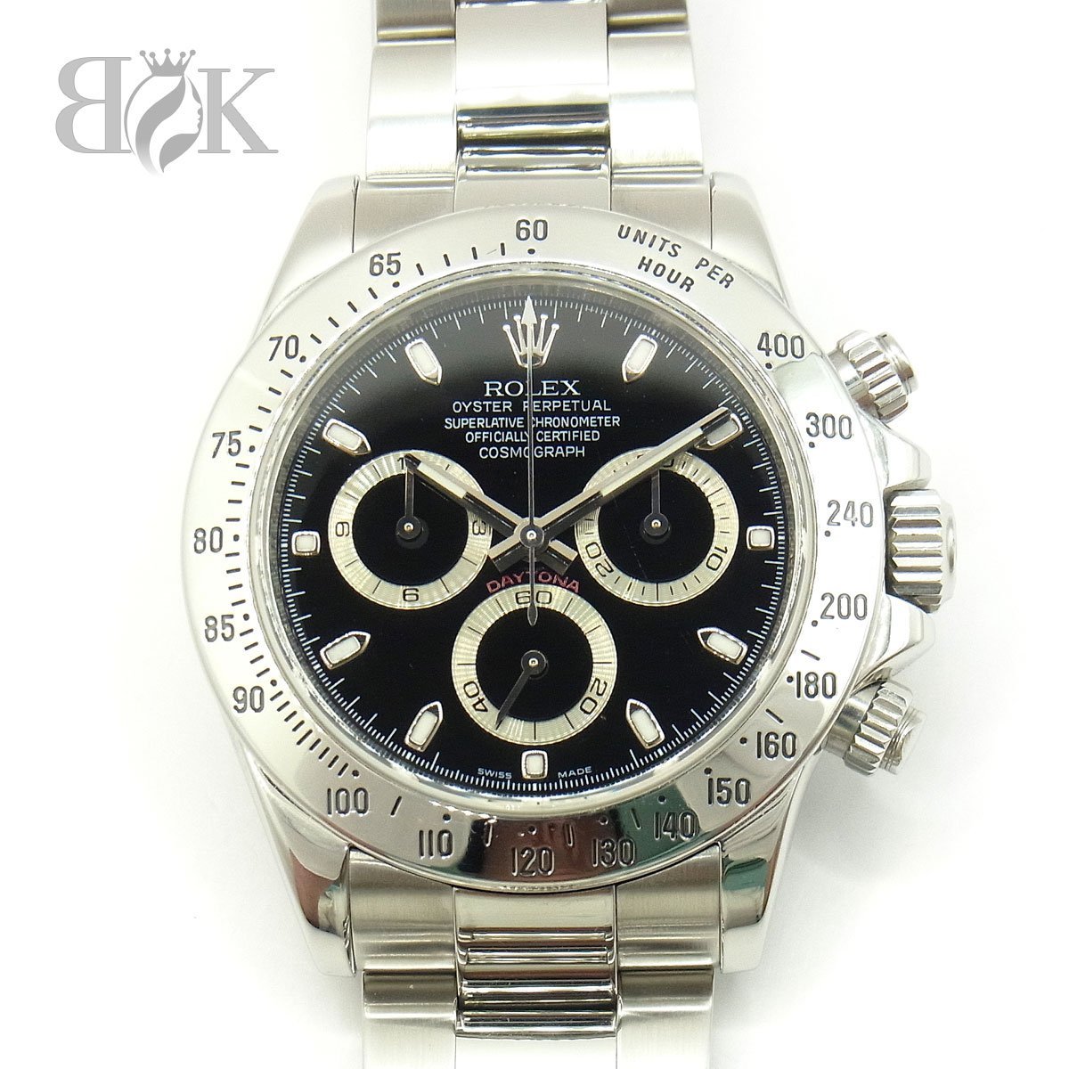  Rolex 116520 Z number Roo let black face Daytona men's SS self-winding watch AT *