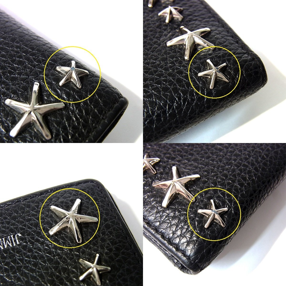 美品 ジミーチュウ ネモ NEMO 三つ折り財布 ミニウォレット 美品 ジミーチュウ ネモ NEMO 三つ折り財布 ミニウォレット