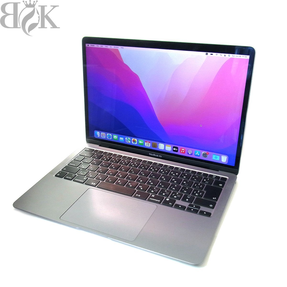 訳あり美品 Apple MacBook Air アップル マックブックエアー 2020 M1 8GB スペースグレイ 充放電回数63回 動作品 〓の画像1