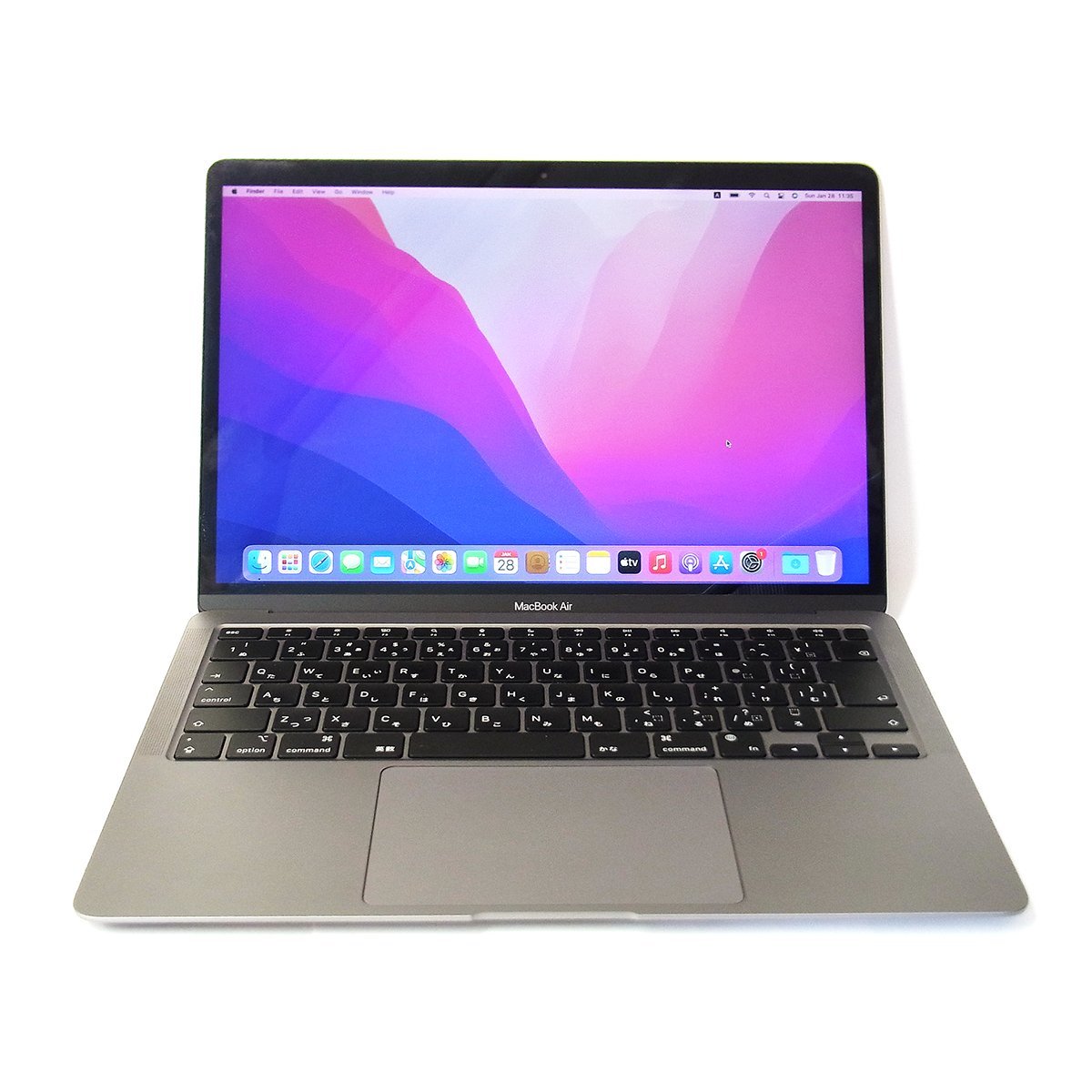 訳あり美品 Apple MacBook Air アップル マックブックエアー 2020 M1 8GB スペースグレイ 充放電回数63回 動作品 〓の画像2