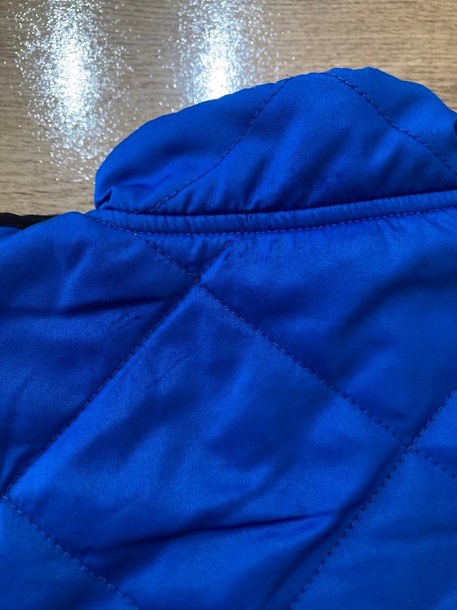 ブランシェス　中綿キルトジャケット　90センチ　ブルー