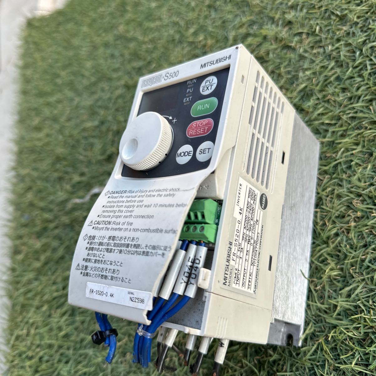 3M205 三菱 インバーター Mitsubishi S500 FR-S520-0.4K- Inverter 保証付き_画像6