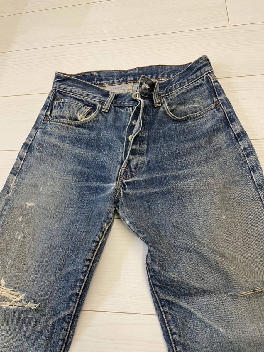 70S LEVIS リーバイス501 66前期 実寸約W30インチ　リペア済み ヴィンテージ USED_画像2